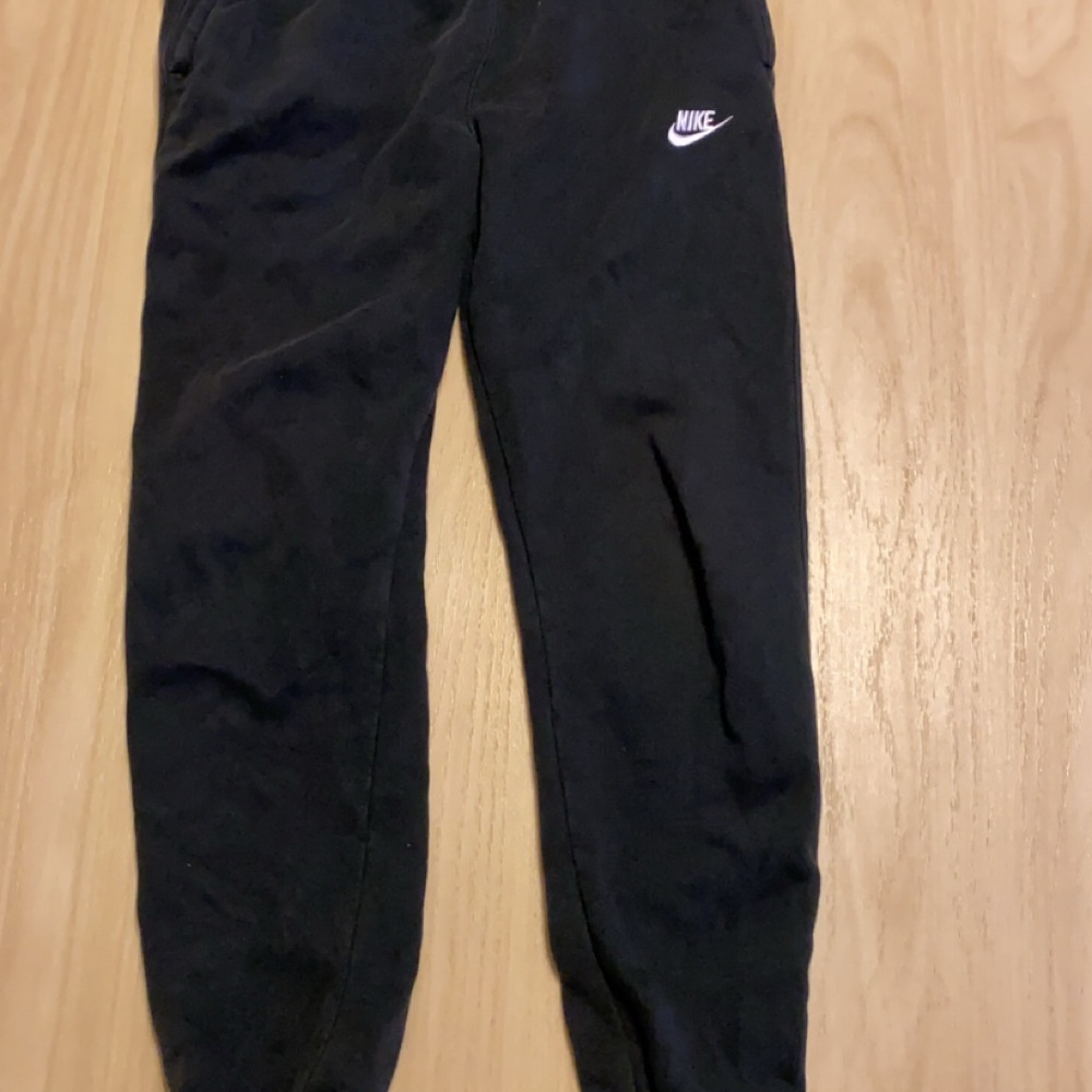 Nike Men Black Joggers with White Logo